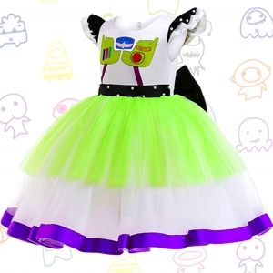 Buzz Lightyear Astronaut Tutu Cosplay Costume for Girls Tutu Dress Halloween 5-6